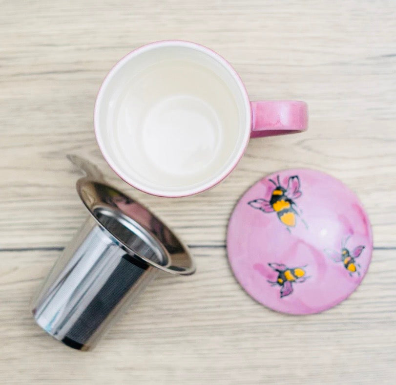 Porcelain Tea Mug/Pink