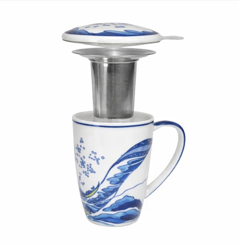 Porcelain Mug with Strainer