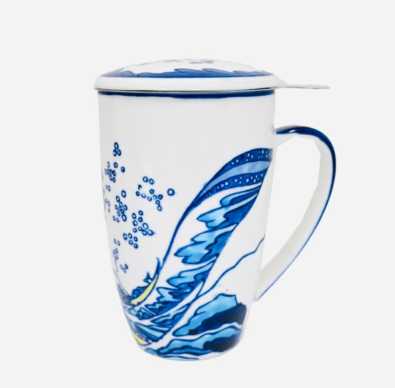 Porcelain Mug with Strainer